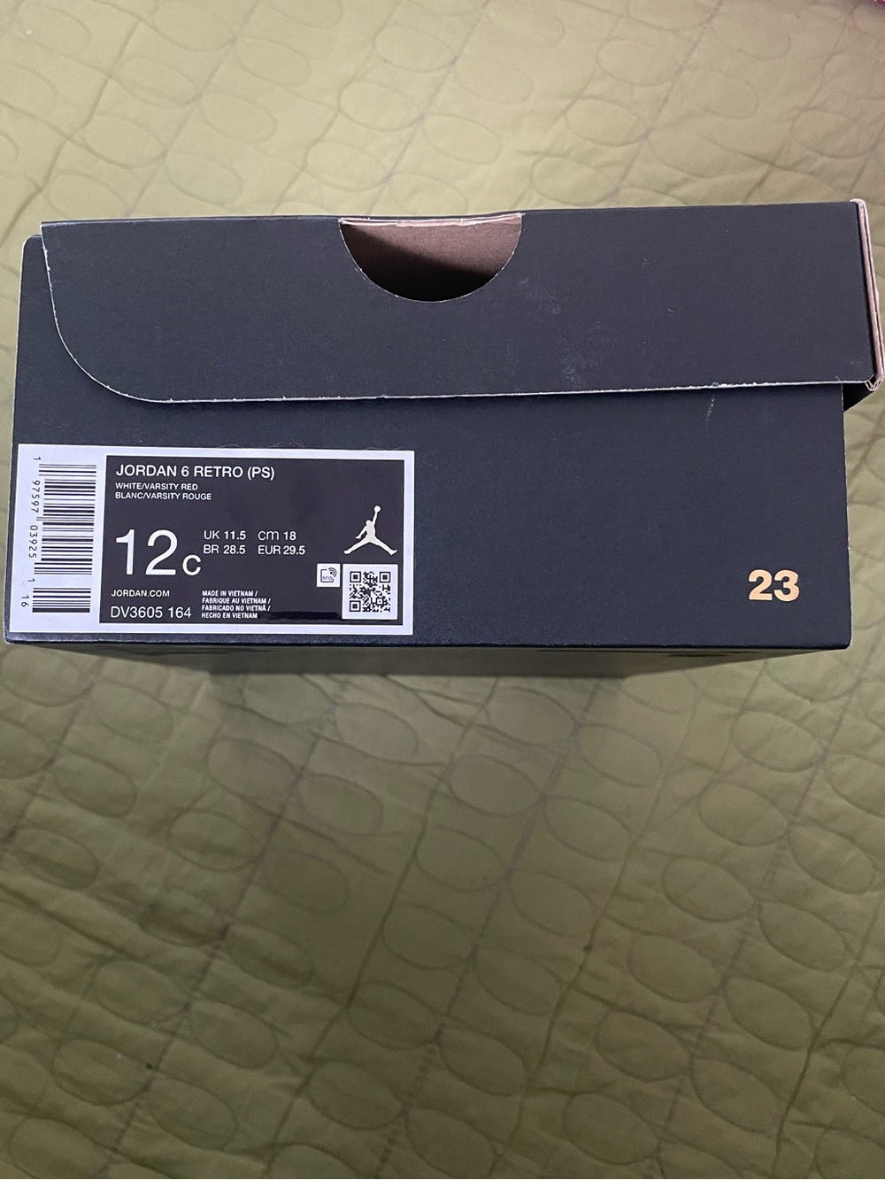 EUC Jordan Kids Navy and White High-Top Sneakers Size 12c - Picture 4 of 13